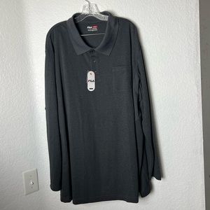 FILA Sport Golf Athletic Fit Long Sleeve Shirt Size 3X